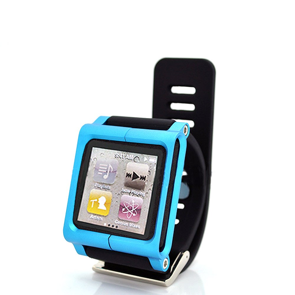 

Rasse® LunaTik Muti-touch Watch Band Wrist Strap bracelet for iPod Nano6 Rubber Aluminu