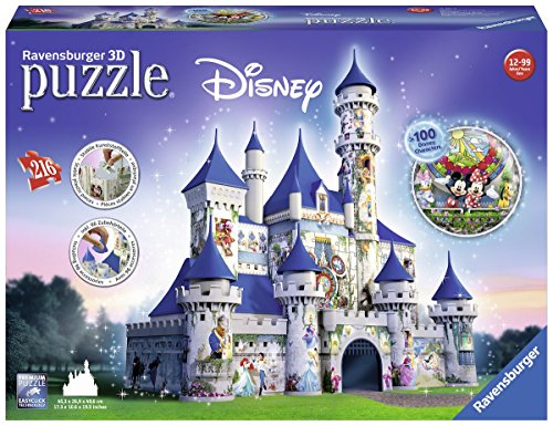 Ravensburger 3D-Puzzle 12587 – Disney Schloss, 216 plus 75-teilig Bauwerke