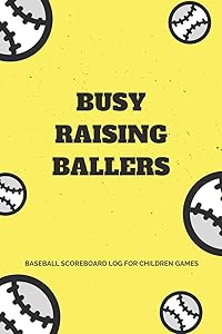 Baseball Scorebook for Kids: Busy Rasing Ballers Cover - Baseball Scorekeeper for Kids Baseball Games: 6x9 Inches baseball scorebook score keeper for children baseball games