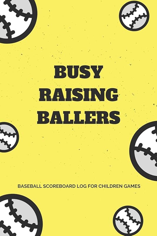 Baseball Scorebook for Kids: Busy Rasing Ballers Cover - Baseball Scorekeeper for Kids Baseball Games: 6x9 Inches baseball scorebook score keeper for children baseball games by Academy of excellence Journals