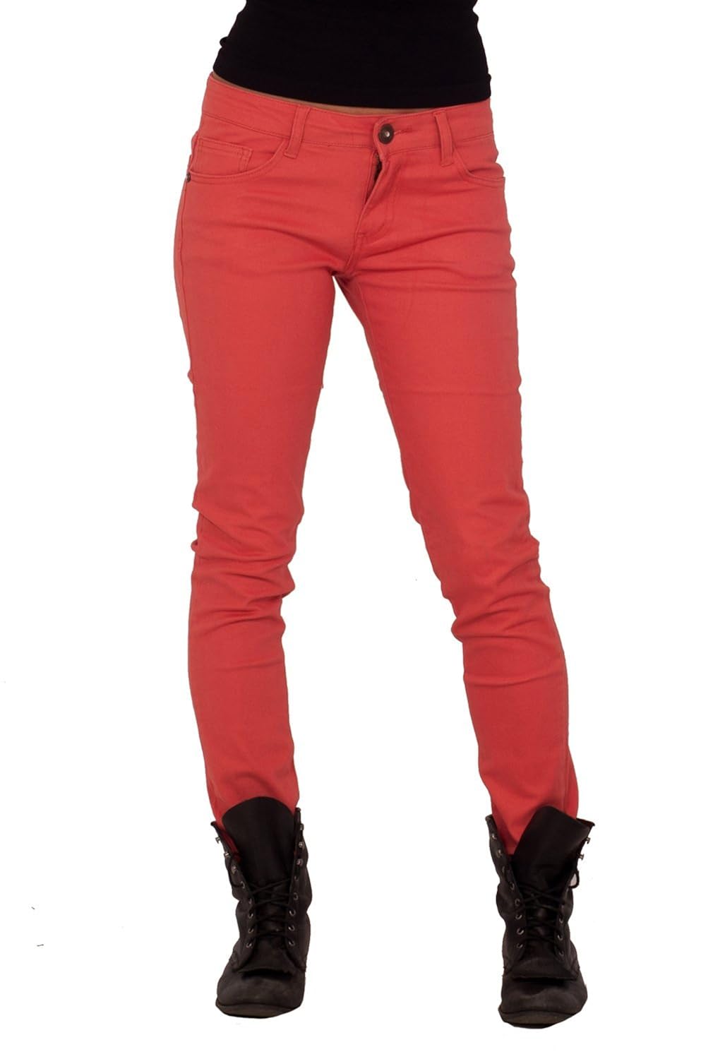 

Stretch Comfortable Women's Skinny Casual Trendy Zip Button Holiday Hot Pants