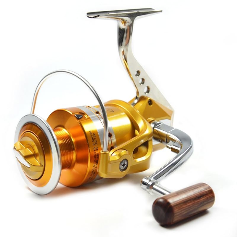 Supertrip TM Full Metal Aluminum Saltwater High Speed Fishing Reels Spinning Gold and Sliver Left/Right by Hilary McKay