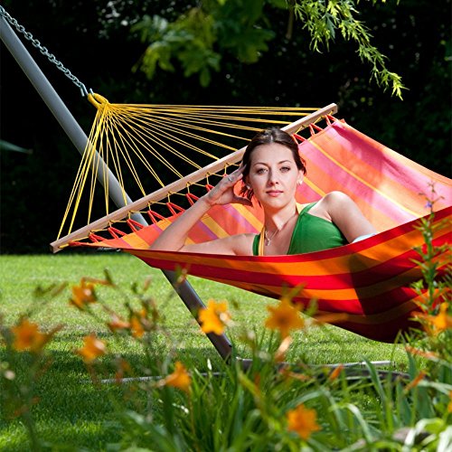 polyester hammock with spreader bar