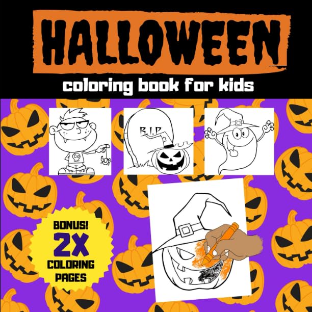 Halloween Coloring Book for Kids (Children's Halloween Books) by Arnie Lightning