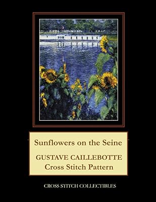 Sunflowers on the Seine: Gustave Caillebotte Cross Stitch Pattern
