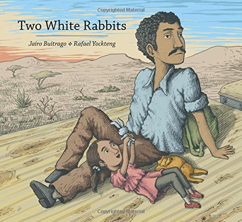 Two White Rabbits by Jairo Buitrago                       ,