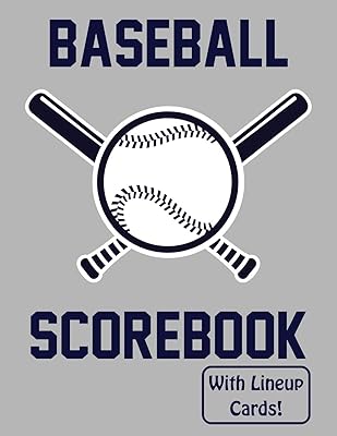Baseball Scorebook With Lineup Cards: 50 Scorecards For Baseball and Softball