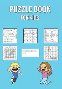 Puzzle Book For Kids: 150 Puzzles for Children with Solutions - Fun Learning Game for Improving Memory by Ariana Reed