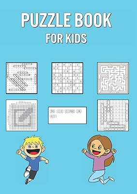 Puzzle Book For Kids: 150 Puzzles for Children with Solutions - Fun Learning Game for Improving Memory