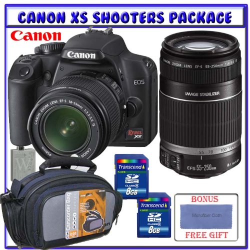 Canon EOS Rebel XS (a.k.a. 1000D) SLR Digital Camera w/ 1855mm IS Lens