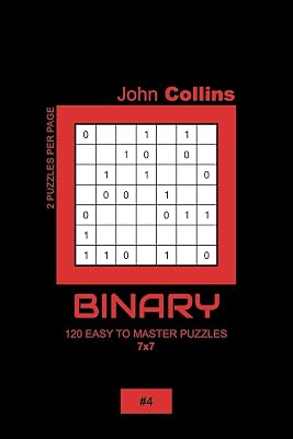 Binary - 120 Easy To Master Puzzles 7x7 - 4 (Binary Puzzle Book 7x7)