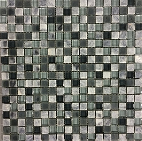 Algopix Similar Product 2 - Murano Azul Mosaic 12 In X 12 In