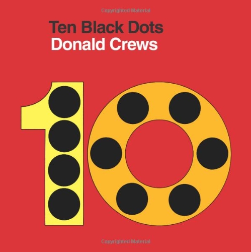 Ten Black Dots Board Book by Donald Crews