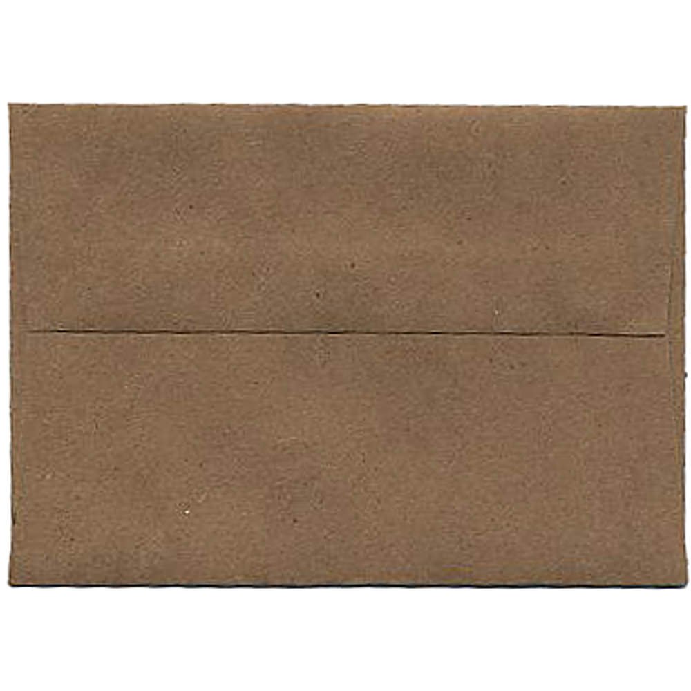 

JAM Paper® 4bar A1 (3 5/8 x 5 1/8) Paper Bag 100% Recycled Envelope - Brown Kraft - 1000 envelopes per carton