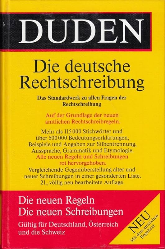 Duden Rechtschreibung (Duden 1) (German Edition) by Collectif