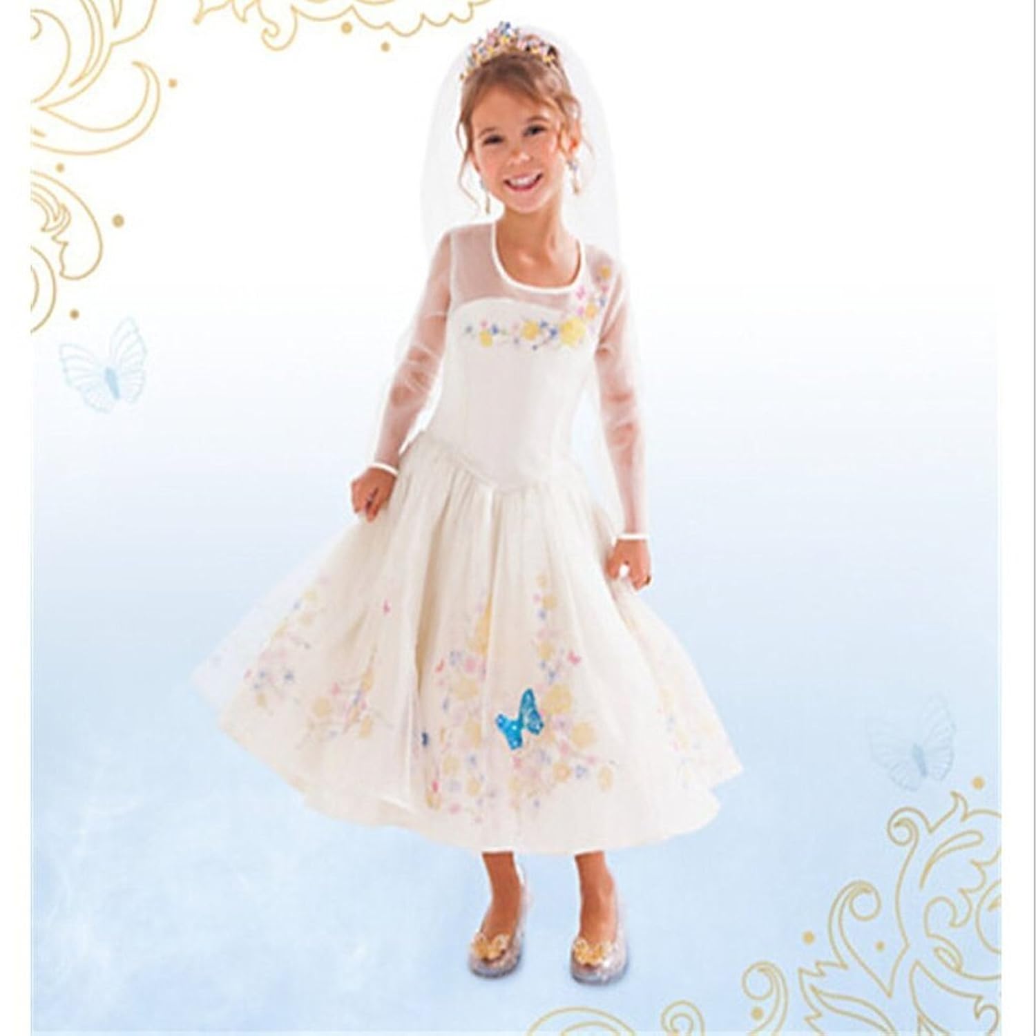 

Eyekepper Cinderella dress white Ella 's wedding dress costume cosplay girl