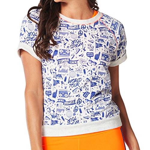 Algopix Similar Product 5 - Zumba City Swag Top  Surfs up Blue