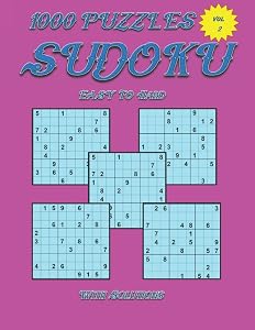 1000 Puzzles Sudoku Easy to Hard . With Solutions . Volume 2 .: Sudoku Puzzles Book for Adults .Sudoku 9x9