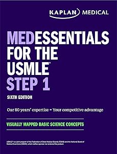 medEssentials for the USMLE Step 1: Visually mapped basic science concepts (USMLE Prep) by Kaplan Medical