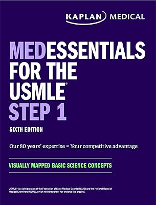 medEssentials for the USMLE Step 1: Visually mapped basic science concepts (USMLE Prep)