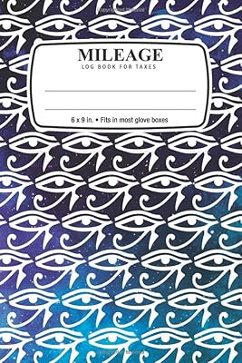 Mileage Log Book and Expenses Tracker For Taxes: Eye of Ra: 6 x 9 in. • Fits in most glove boxes
