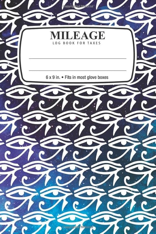 Mileage Log Book and Expenses Tracker For Taxes: Eye of Ra: 6 x 9 in. • Fits in most glove boxes by Stylized Workbooks