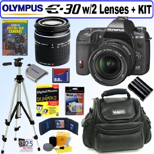Olympus E30 12.3MP Digital SLR Camera with 1442mm f/3.55.6 and 40