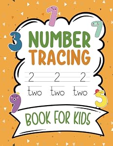 Number Tracing Book For Kids: Simple Practice Notebook To Learn Numbers From 1-10 With Coloring Elements And Words