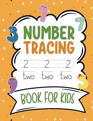 Number Tracing Book For Kids: Simple Practice Notebook To Learn Numbers From 1-10 With Coloring Elements And Words
