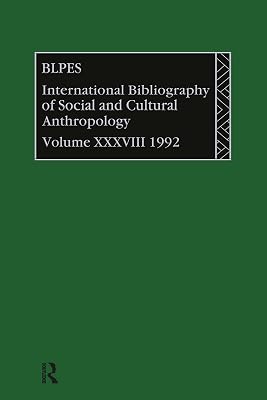 IBSS: Anthropology: 1992 Vol 38