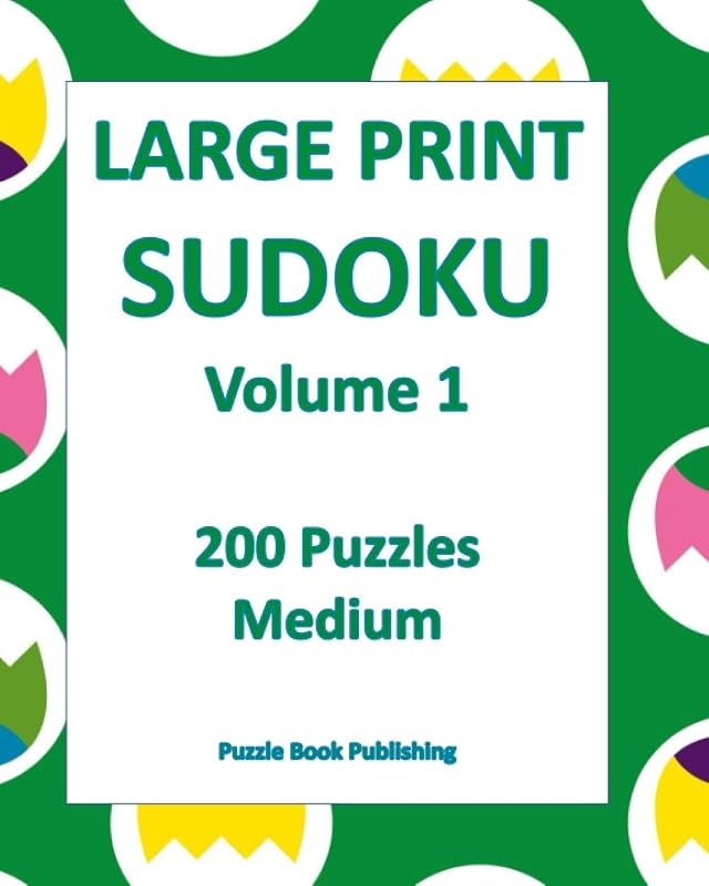 LARGE PRINT SUDOKU Volume 1: 200 Puzzles Medium by Meschelle Peterson