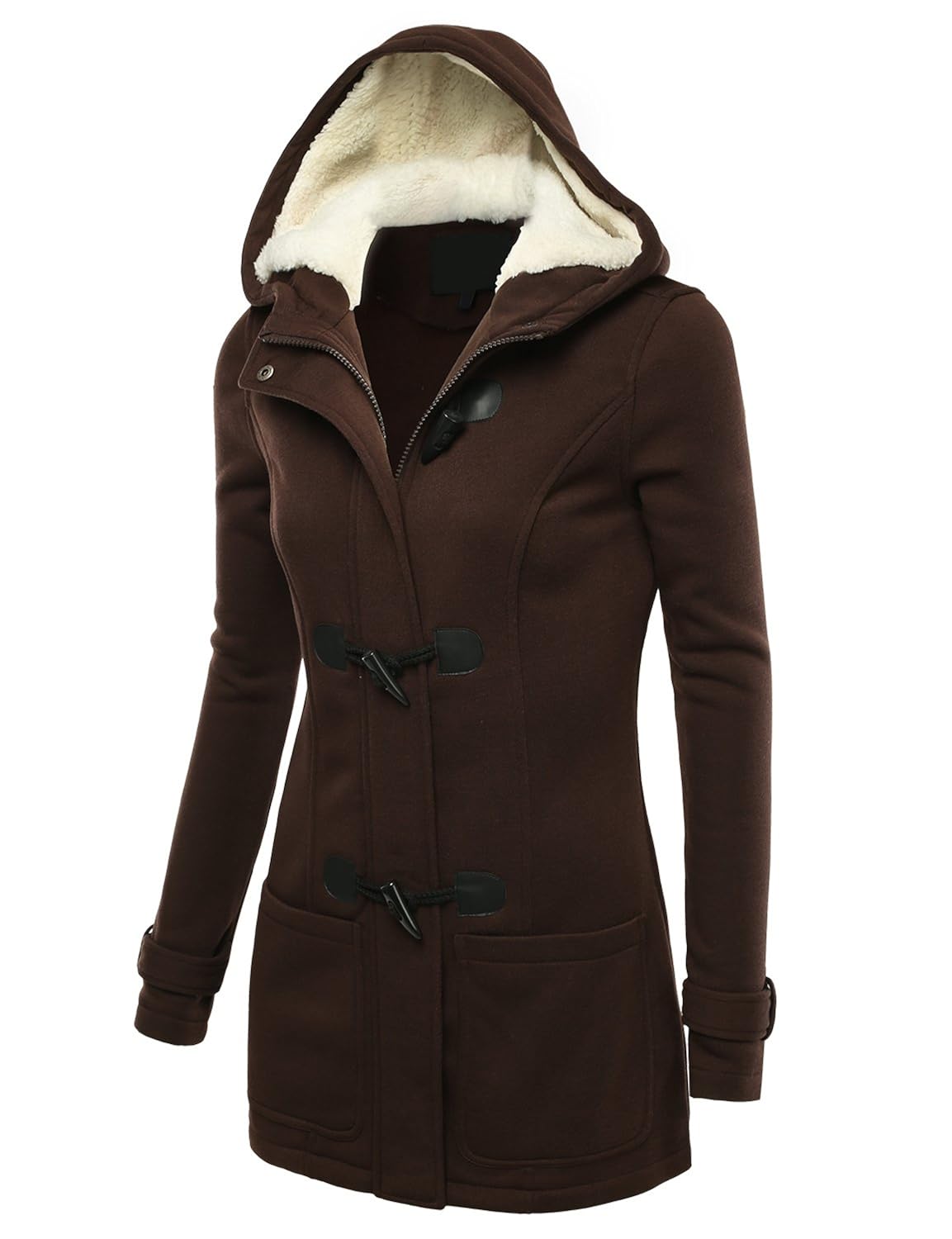 

J.TOMSON Womens Toggle Hooded Coat w/ Pockets