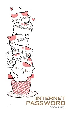 Internet Password Organizer: Adorable Cat (Password Log Book)