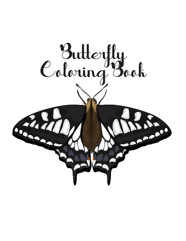 Butterfly Coloring Book: Butterfly Lover Gifts for Toddlers, Kids Ages 2-4, 4-8, Girls Ages 8-12 or Adult Relaxation | Cute Stress Relief Animal Birthday Coloring Book Made in USA by Shayne Coloring Book