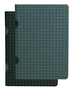 Black on Grey / Grey on Black Journal: Unlined B7 (Cahier Circulo)