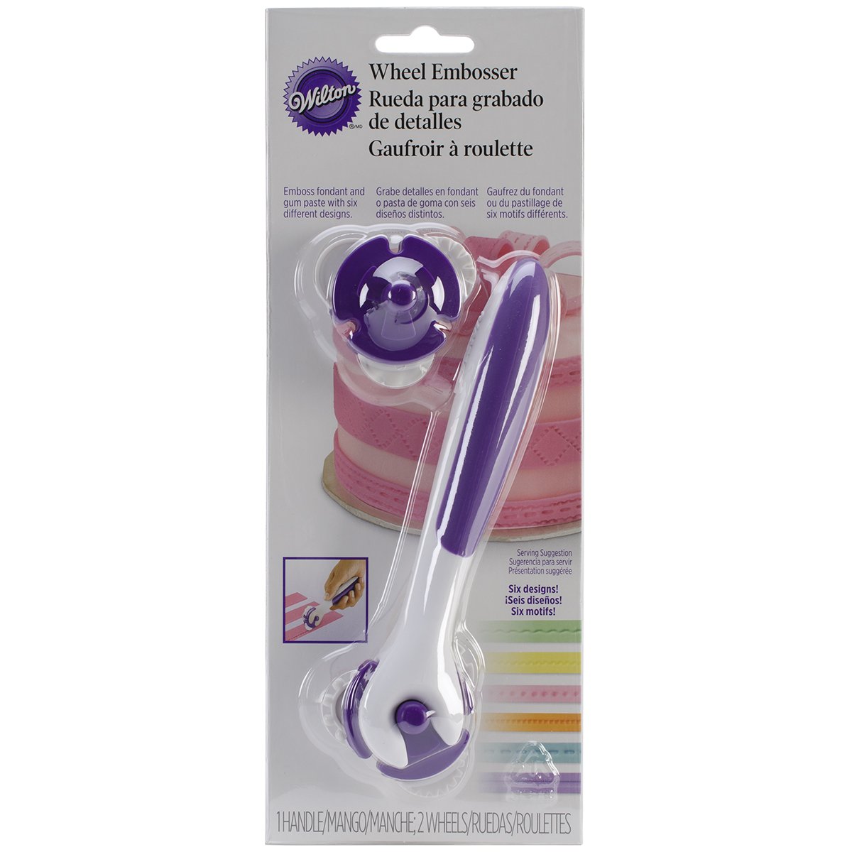 Wilton Wheel Embosser Cutter Fondant Gum Paste Cake Decorating
