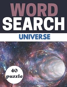 WORD SEARCH UNIVERSE: Print Challenging activity book Puzzles For Adults Men ,women And Seniors & Teens With Soulitions . by ws imared