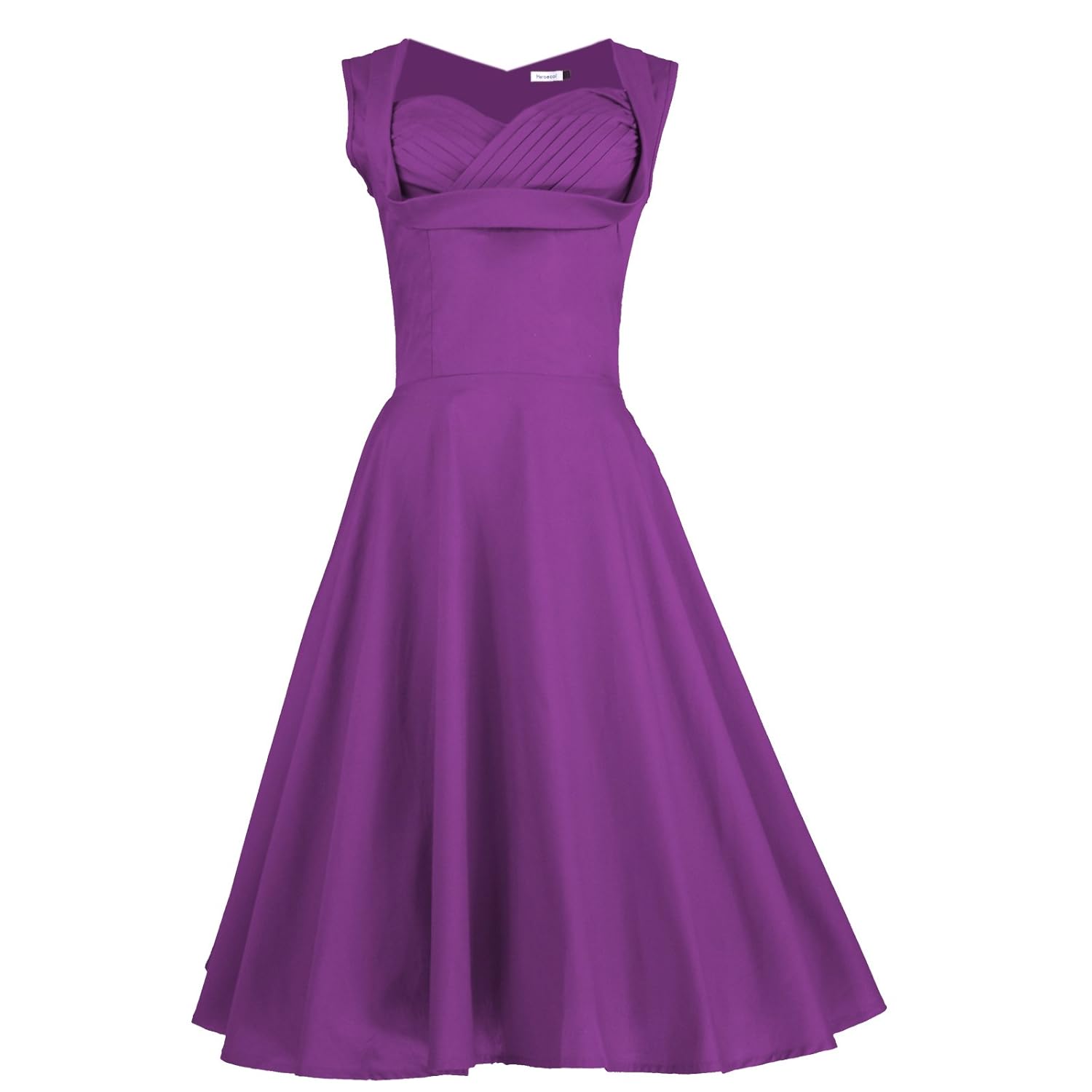 

Heroecol® 50s Wrap Vintage Retro Swing Dress Rockabilly Dresses