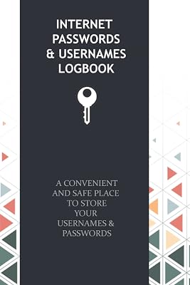 Your personel passwords logbook: Keep Track of Usernames, Passwords, e-mails One Easy way