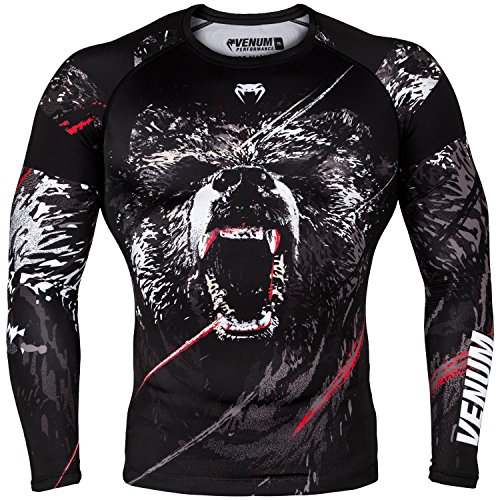 Algopix Similar Product 10 - Venum Grizzli Rashguard  Long Sleeves