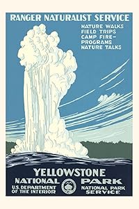 Vintage Journal Yellowstone National Park Travel Poster, Old Faithful (Pocket Sized - Found Image Press Journals)