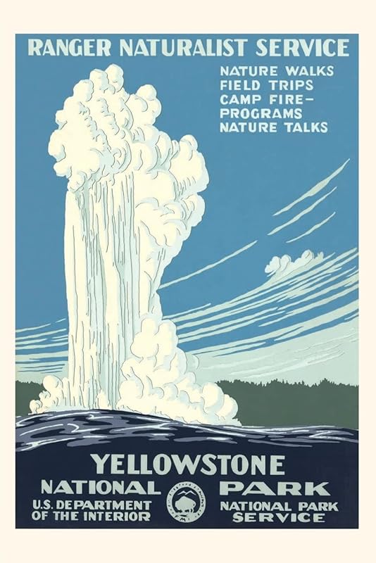 Vintage Journal Yellowstone National Park Travel Poster, Old Faithful (Pocket Sized - Found Image Press Journals) by Found Image Press
