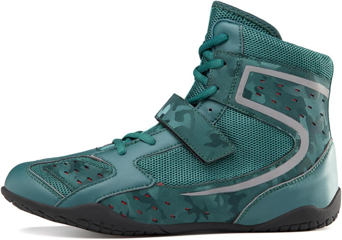 Men's Boxing Shoes High Top Squat Kickboxing Shoes Lightweight Wrestling Boots Sparring Unisex's Competition Footwear_vogvips.com