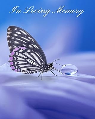 In Loving Memory: Funeral Guest Book, Memorial Guest Book; Registration Book 120 Pages, Condolence Book, Celebration Of Life Remembrance Book, Contemporary Matte Finish, Hard Cover