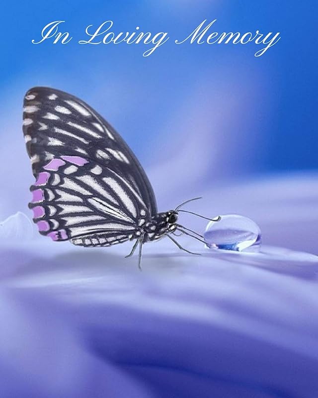 In Loving Memory: Funeral Guest Book, Memorial Guest Book; Registration Book 120 Pages, Condolence Book, Celebration Of Life Remembrance Book, Contemporary Matte Finish, Hard Cover by Elva Milina