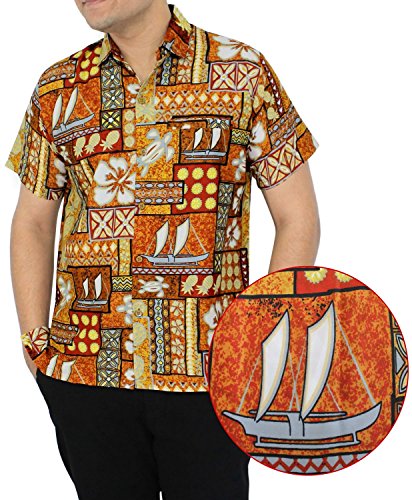 Tropical Jungle Fashionable 60/70's Vintage Theme Inspired Mens Hawaiian Shirt