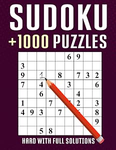 sudoku puzzle adults: Huge Bargain Collection of 1000 Puzzles and Solutions, Hard to Expert Level, Tons of Challenge for your Brain! by Nizpuzzle Books