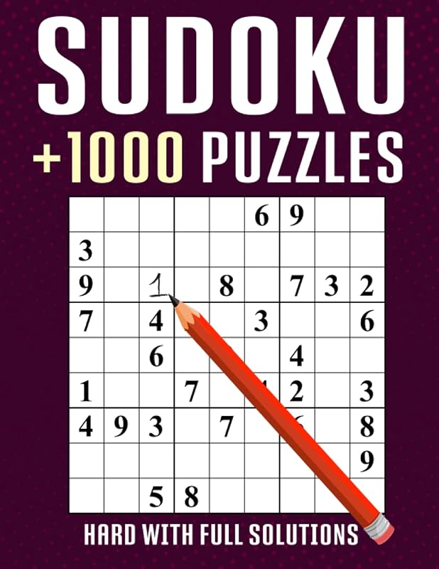 sudoku puzzle adults: Huge Bargain Collection of 1000 Puzzles and Solutions, Hard to Expert Level, Tons of Challenge for your Brain! by Nizpuzzle Books
