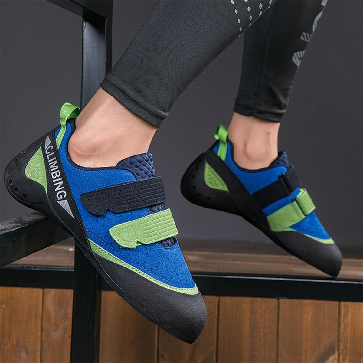 Kids Teenagers Beginner Rock Climbing Shoes For Sport & Gym, Ladies Lightweight Breathable Mesh Indoor Bouldering Shoes_vogvips.com