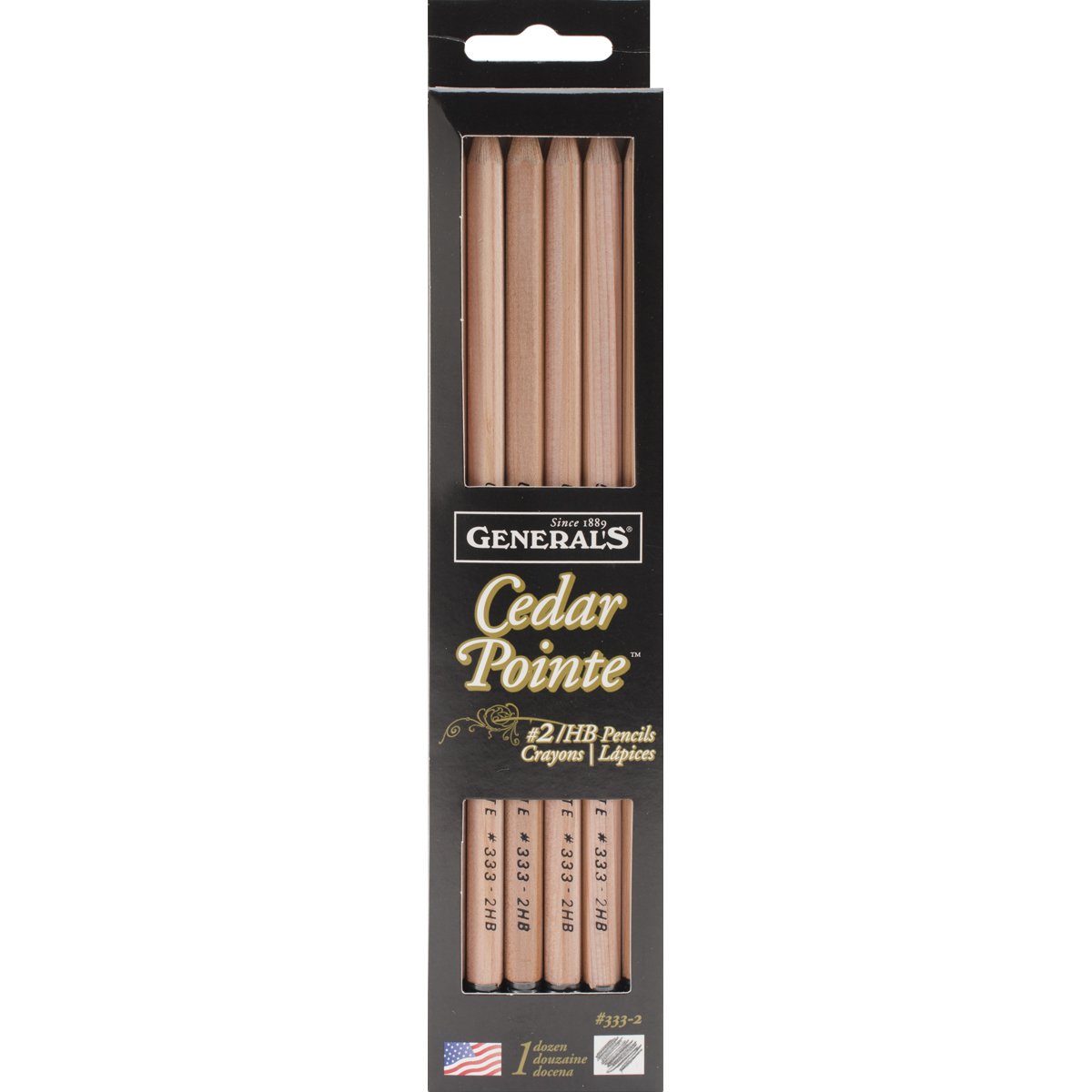 

General Pencil Company Cedar Pointe No. 2 Pencil (ANG333-2)], 12-pack